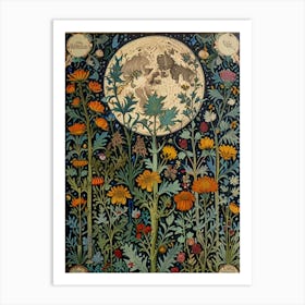 William Morris Moon In The Garden Art Print