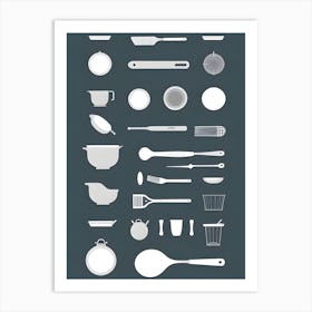 Kitchen Utensils Art Art Print