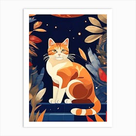 Night Cat Art Print