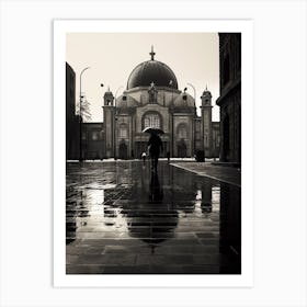 Mexico City, Black And White Analogue Photograph 2 Art Print