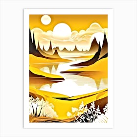 Landscape Painting 2 Art Print