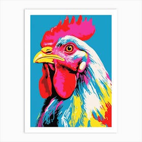Andy Warhol Style Bird Chicken 6 Art Print