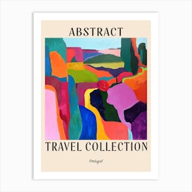 Abstract Travel Collection Poster Portugal 4 Art Print