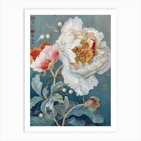 Chinese Peonies 2 Art Print