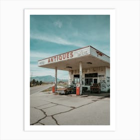 Antique Gas Station Poster