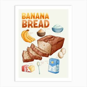 Banana Bread Art Print