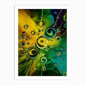 Water Droplets Art Print