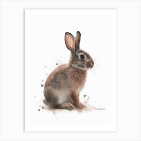 Polish Rabbit Nursery Illustration 3 Art Print