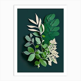Thyme Leaf Vibrant Inspired 2 Art Print