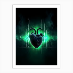 Heart Of Technology Art Print