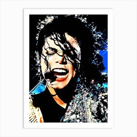 Michael Jackson king of pop music 30 Art Print