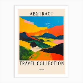 Abstract Travel Collection Poster Vietnam 1 Art Print