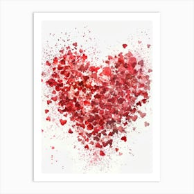 Heart abstract Art Print