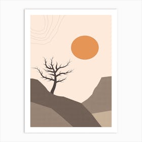 Dry Desert Lands 2 Art Print