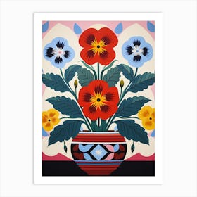 Flower Motif Painting Petunia 1 Art Print