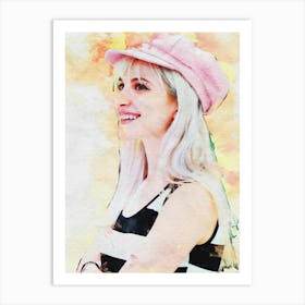 Smudge Portrait Hayley Williams Art Print