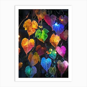 Heart Shaped Lights Art Print