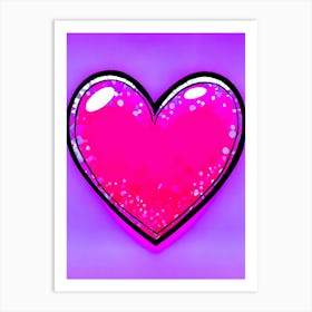 Pink Heart Art Print