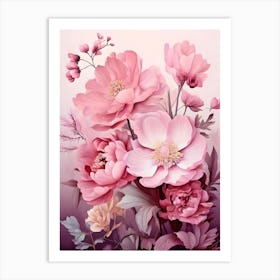 Pink Flowers 22 Art Print