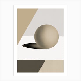 Sphere On A Table Art Print