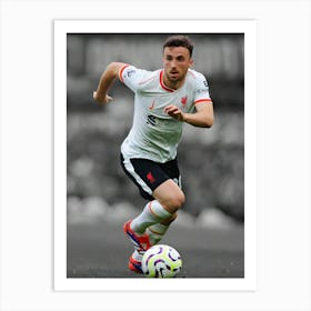 Diogo Jota Of Liverpool Art Print