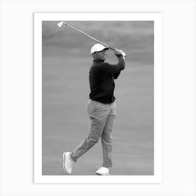 Tiger Woods The 152nd Open Vintage Art Print