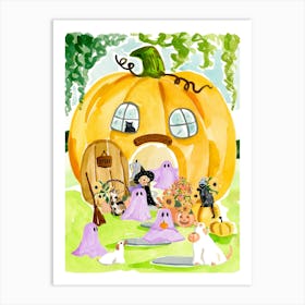 Pumpkin Cafe Art Print