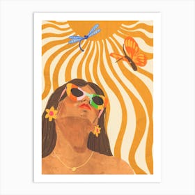Sun Woman Art Print