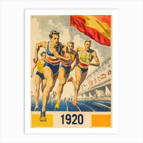 Aihrgdesign A Vintage Sports Poster For The 1920 Antwerp Olym A61c128a Abb7 4a29 Bba0 8afc4a912a83 0 Art Print