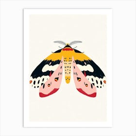 Colourful Insect Illustration Moth 5 Art Print