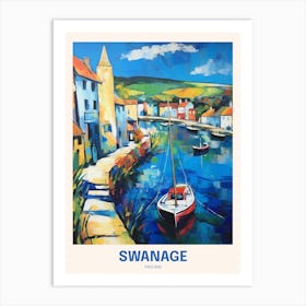 Swanage England 4 Uk Travel Poster Art Print