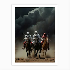 Three Muslims On Horseback Art Print