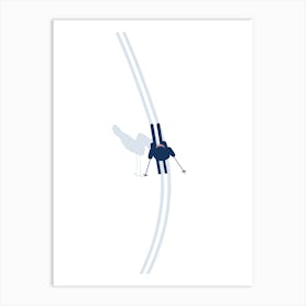 Skier On Skis Art Print