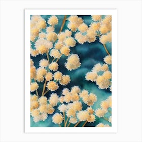 Acropora Loripes Vintage Graphic Watercolour Art Print