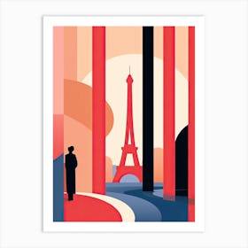 Nice, France, Bold Outlines 3 Art Print