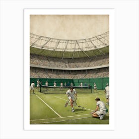 Tennis At Wimbledon Art Print