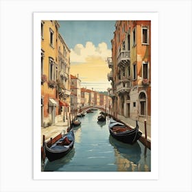 Vintage Travel Poster Venice Art Print 0 Art Print