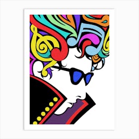 Rock Star | Pop art Art Print