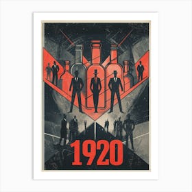 Aihrgdesign A Vintage Poster Symbolizing The Beginning Of Pro 13ae1d4f Bb83 4921 A023 A68f0bfcc972 2 Poster