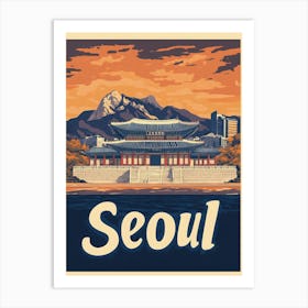 Aihrgdesign A Vintage Travel Poster Of Seoul 1 Art Print