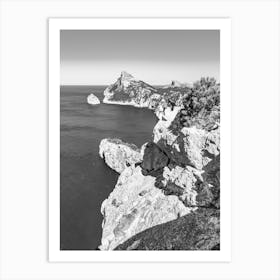 Cap de Formentor Black And White Art Print