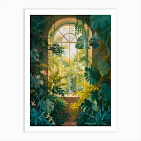 Window In The Jungle 1 Art Print