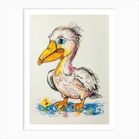 Pelican 4 Art Print