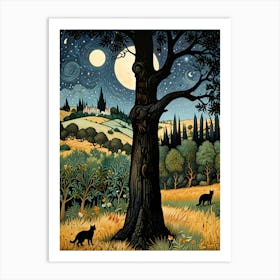 William Morris Tuscan Night Art Print