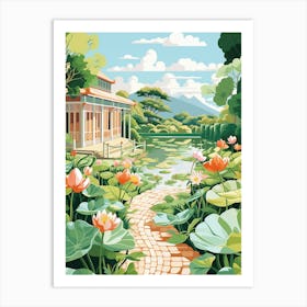 Ganna Walska Lotusland Usa Illustration Art Print