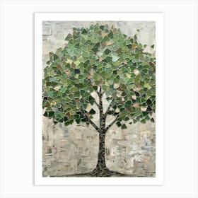 Mosaic Tree Art Print