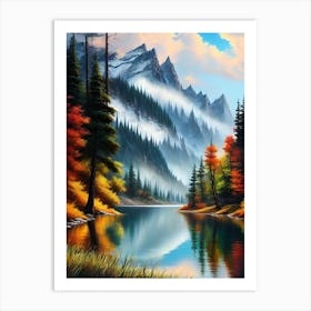 Mountain Lake 27 Art Print