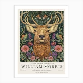 william morris deer inspired art Art Print