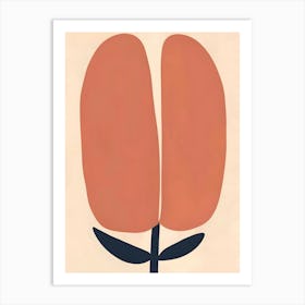 Peach Tulip Art Print