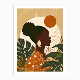 African Woman Portrait 19 Art Print